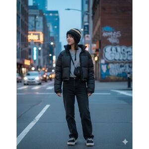 Urban Outfitters Mylo‎ Striped Knit Tassel Beanie Urban Streetwear Fall Winter